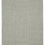 Flatweave Modern Gri Pamuk Üstü Yün El Dokuma Kilim-236x286