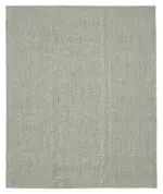 Flatweave Modern Gri Pamuk Üstü Yün El Dokuma Kilim-236x286