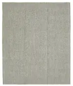 Flatweave Modern Gri Pamuk Üstü Yün El Dokuma Kilim-236x282