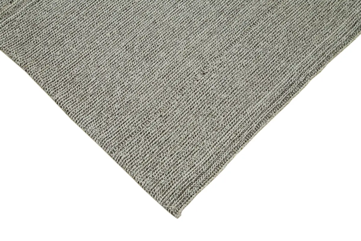 Flatweave Modern Gri Pamuk Üstü Yün El Dokuma Kilim-236x282 - Görsel 4