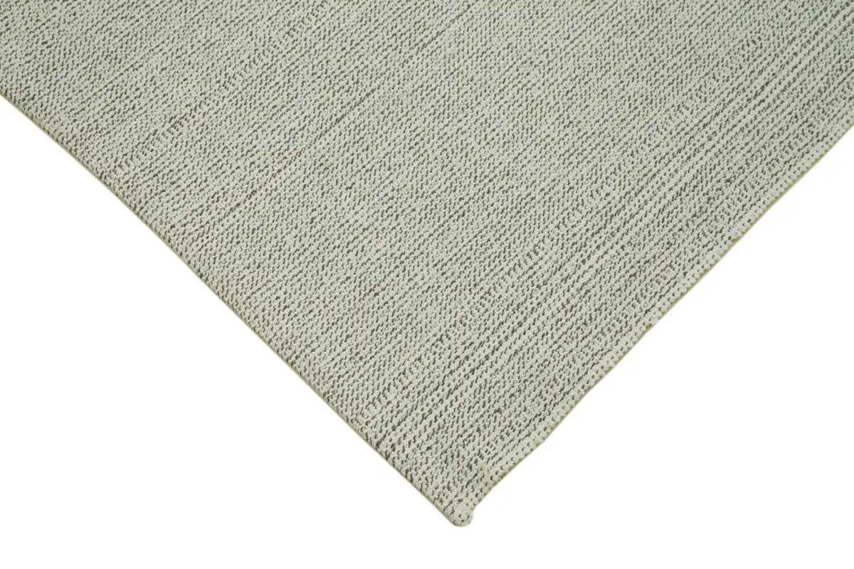Flatweave Modern Bej Pamuk Üstü Yün El Dokuma Kilim-202x317 - Görsel 4