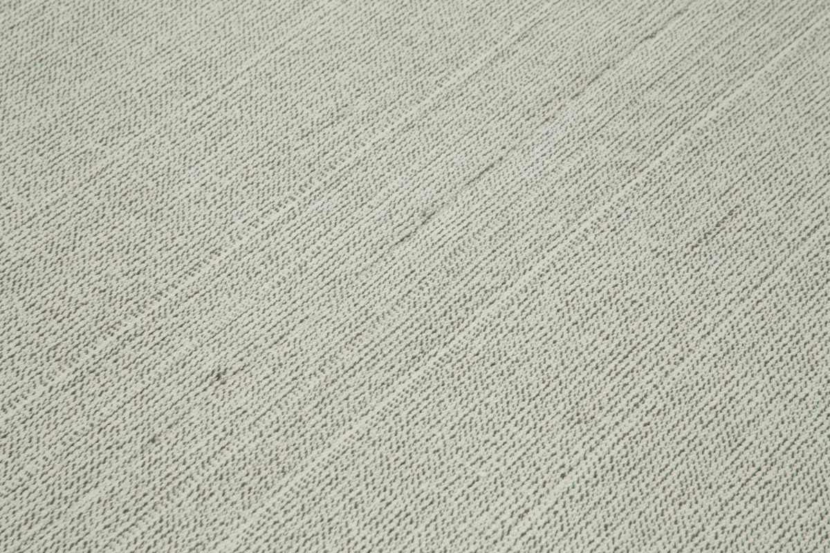 Flatweave Modern Bej Pamuk Üstü Yün El Dokuma Kilim-202x317 - Görsel 5