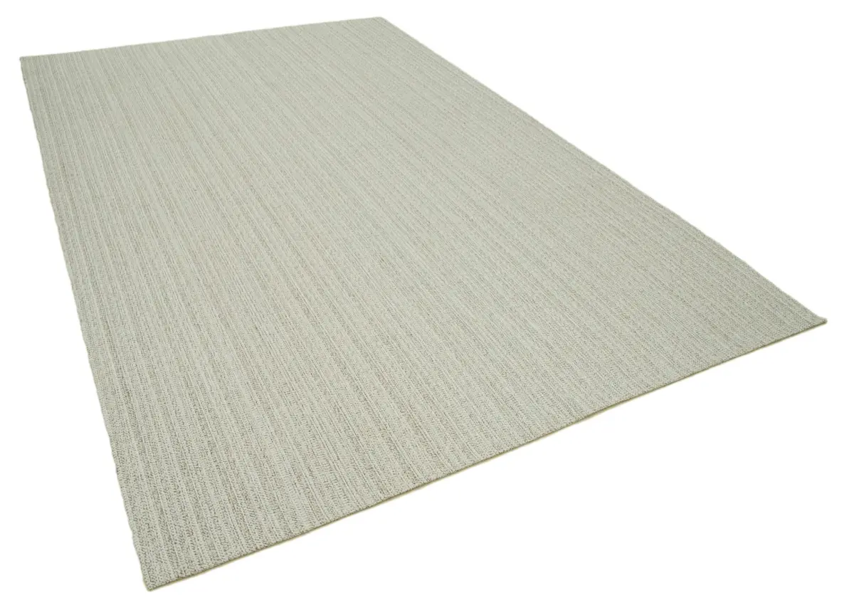 Flatweave Modern Bej Pamuk Üstü Yün El Dokuma Kilim-211x320 - Görsel 2