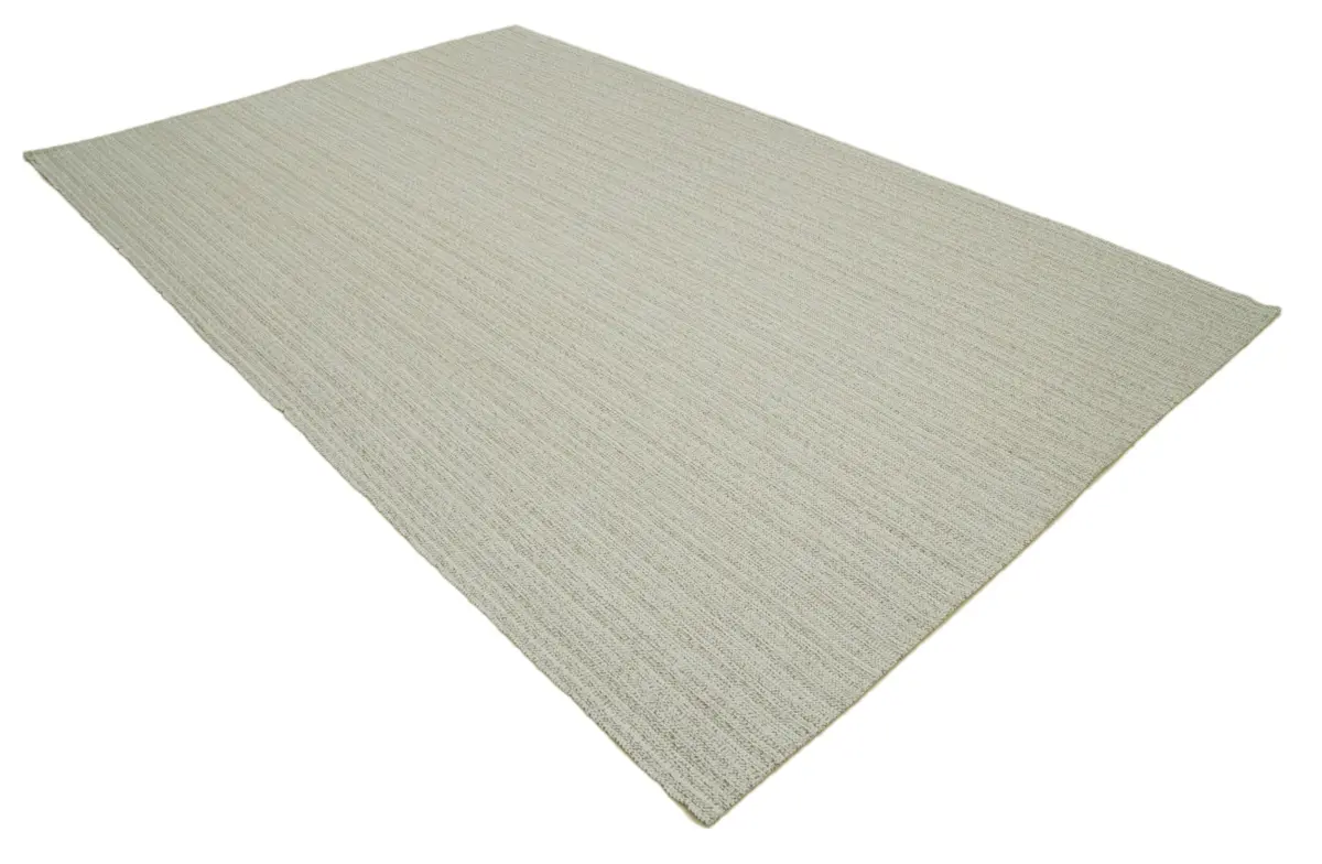 Flatweave Modern Bej Pamuk Üstü Yün El Dokuma Kilim-212x334 - Görsel 2