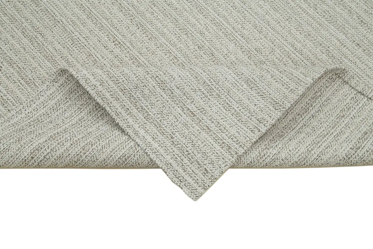 Flatweave Modern Bej Pamuk Üstü Yün El Dokuma Kilim-212x334 - Görsel 6