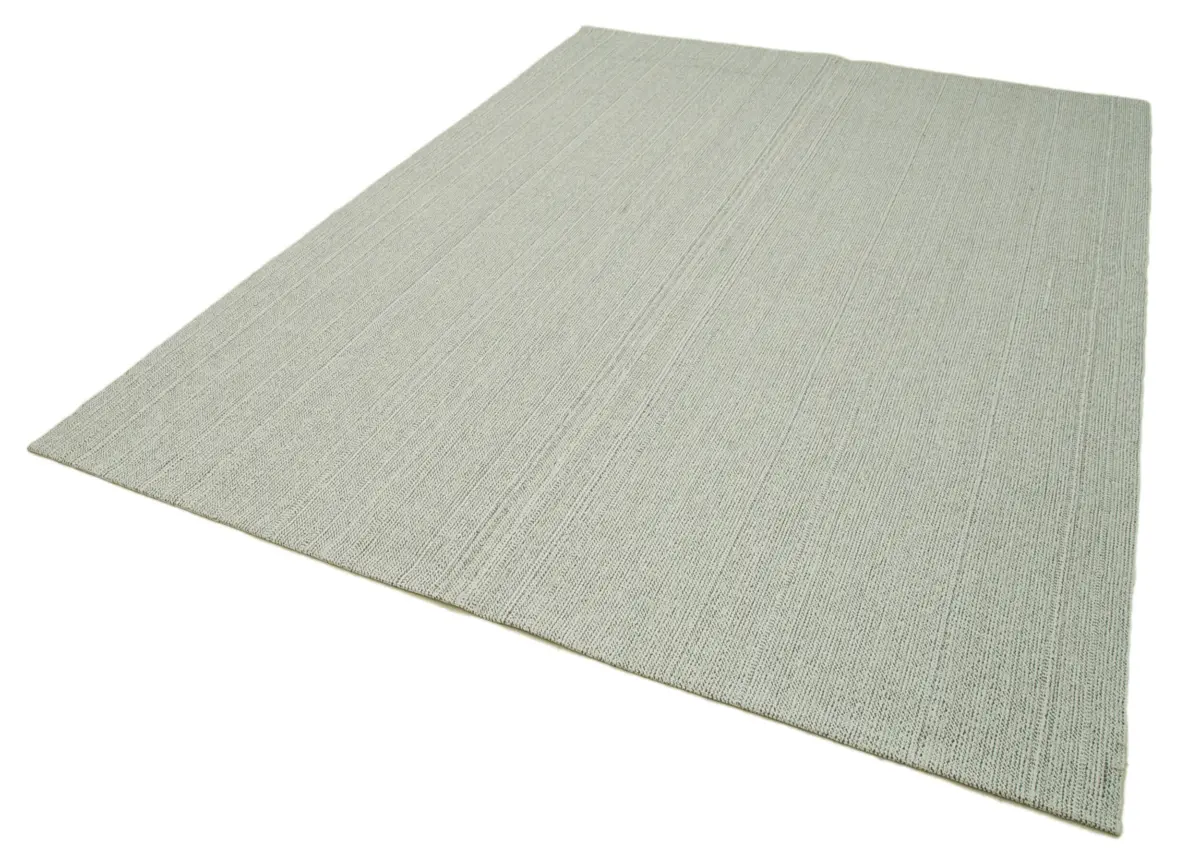 Flatweave Modern Bej Pamuk Üstü Yün El Dokuma Kilim-204x285 - Görsel 3