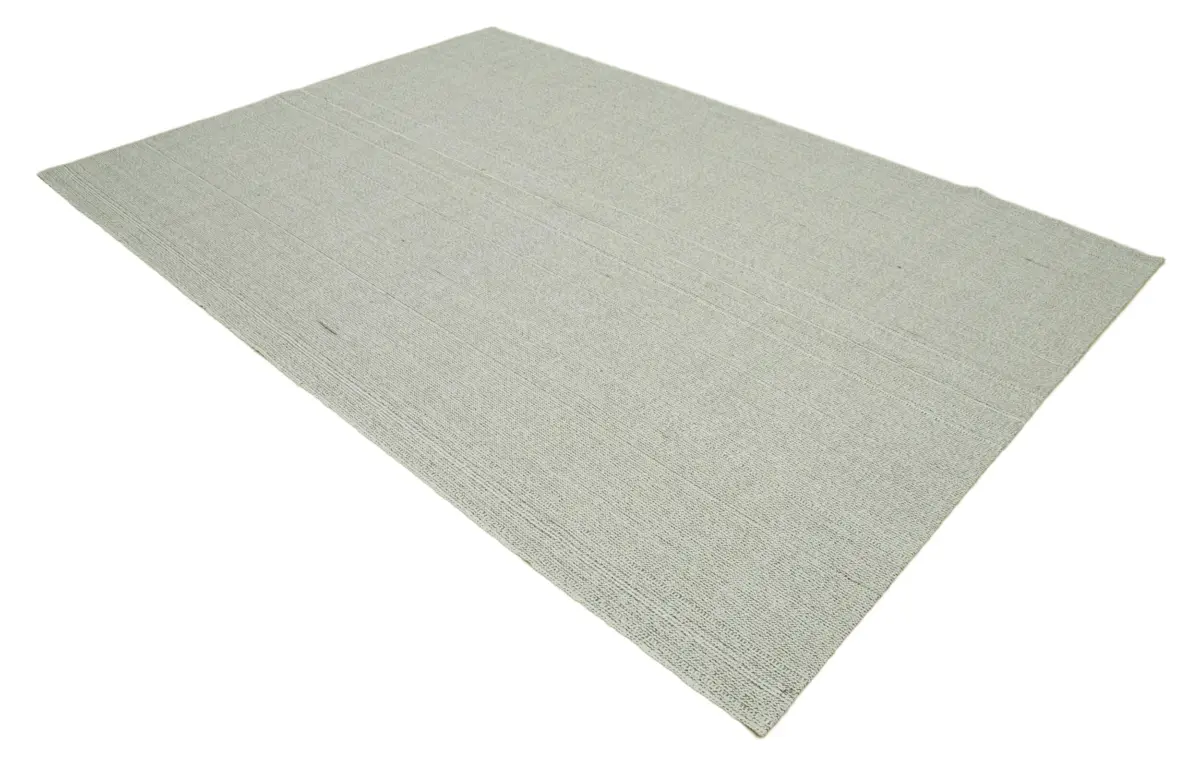 Flatweave Modern Bej Pamuk Üstü Yün El Dokuma Kilim-204x291 - Görsel 2