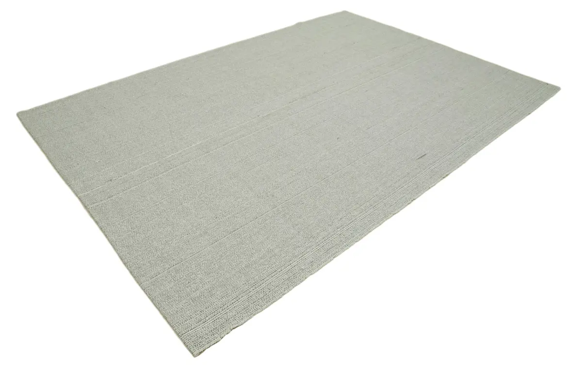 Flatweave Modern Bej Pamuk Üstü Yün El Dokuma Kilim-204x291 - Görsel 3
