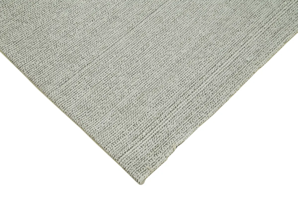 Flatweave Modern Bej Pamuk Üstü Yün El Dokuma Kilim-204x291 - Görsel 4