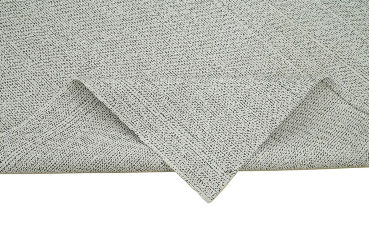 Flatweave Modern Bej Pamuk Üstü Yün El Dokuma Kilim-204x291 - Görsel 6