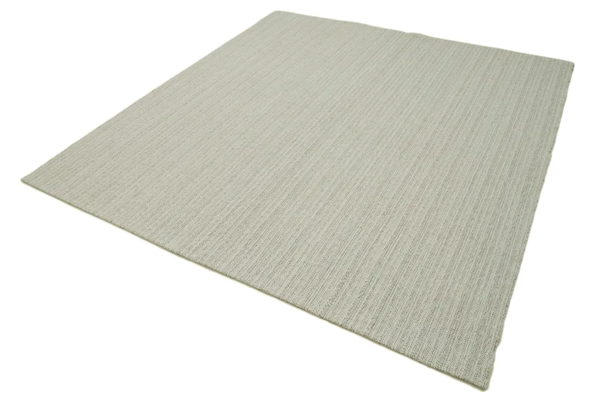 Flatweave Modern Bej Pamuk Üstü Yün El Dokuma Kilim-212x231 - Görsel 3