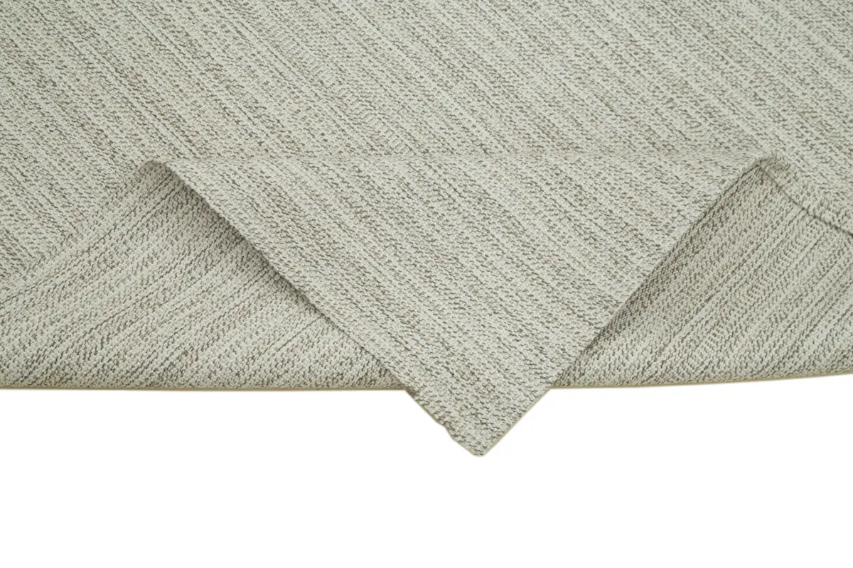 Flatweave Modern Bej Pamuk Üstü Yün El Dokuma Kilim-212x231 - Görsel 6