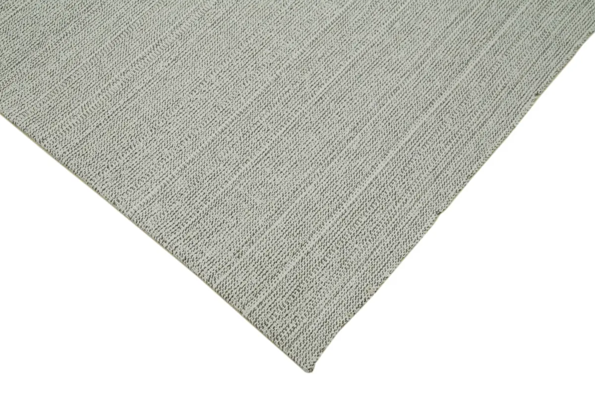 Flatweave Modern Bej Pamuk Üstü Yün El Dokuma Kilim-205x320 - Görsel 4