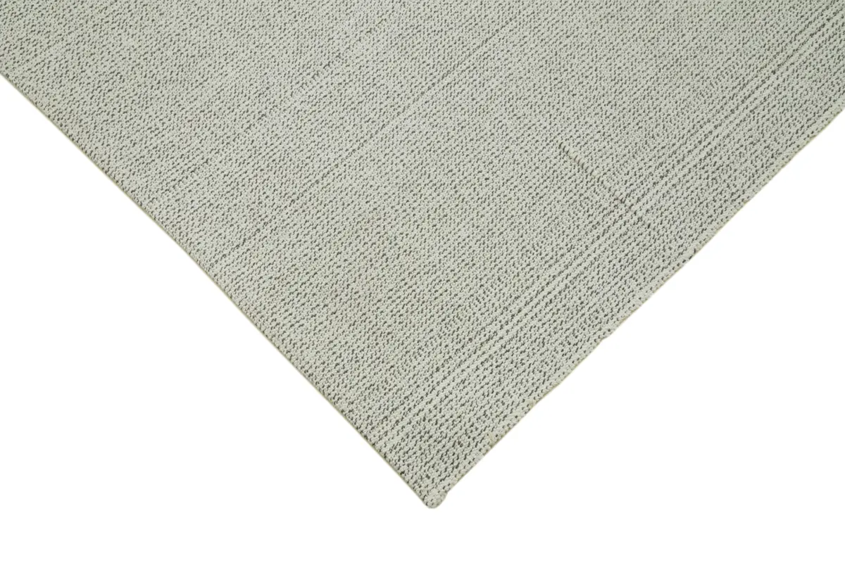 Flatweave Modern Bej Pamuk Üstü Yün El Dokuma Kilim-206x334 - Görsel 4