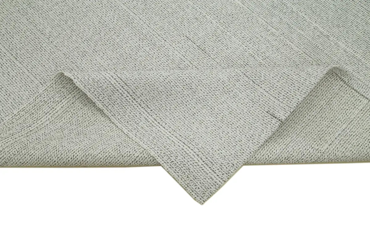 Flatweave Modern Bej Pamuk Üstü Yün El Dokuma Kilim-206x334 - Görsel 6