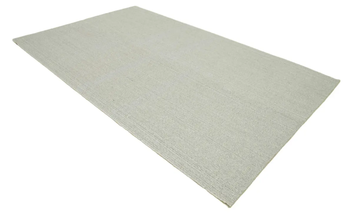 Flatweave Modern Bej Pamuk Üstü Yün El Dokuma Kilim-203x327 - Görsel 2