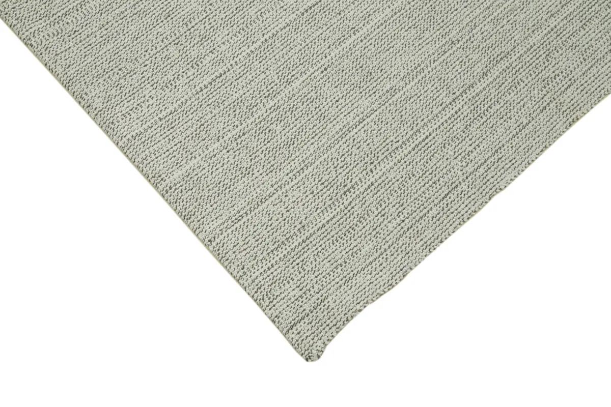 Flatweave Modern Bej Pamuk Üstü Yün El Dokuma Kilim-204x284 - Görsel 4