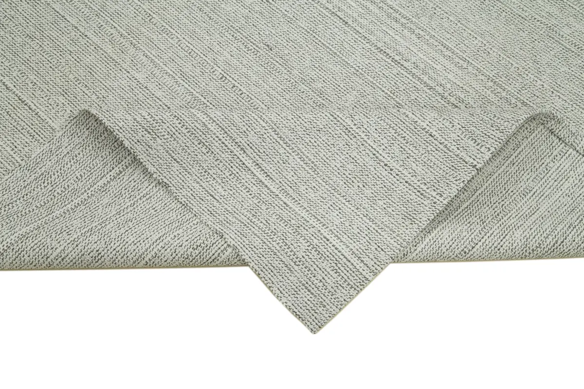 Flatweave Modern Bej Pamuk Üstü Yün El Dokuma Kilim-204x284 - Görsel 6