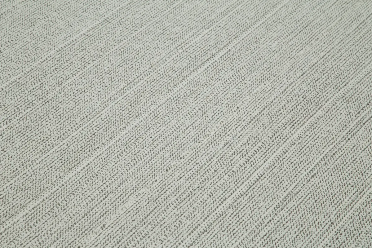Flatweave Modern Bej Pamuk Üstü Yün El Dokuma Kilim-205x300 - Görsel 5