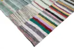 Chaput Patchwork Bej Renk Pamuk Üzerine Yün El Dokuma Kilim-307x410 - Görsel 4