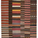 Anadolu Patchwork Multi Renk Pamuk Üzerine Yün El Dokuma Kilim-312x408