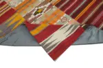 Anadolu Patchwork Multi Renk Pamuk Üzerine Yün El Dokuma Kilim-305x404 - Görsel 6