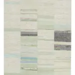 Chaput Patchwork Bej Renk Pamuk Üzerine Yün El Dokuma Kilim-130x210