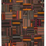 Kıl Çizgili Multi Keçi Kılı İpliğinden El Dokuma Kilim-331x410