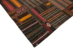 Kıl Çizgili Multi Keçi Kılı İpliğinden El Dokuma Kilim-331x410 - Görsel 4