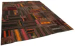 Kıl Çizgili Multi Keçi Kılı İpliğinden El Dokuma Kilim-330x415 - Görsel 2