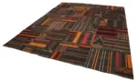 Kıl Çizgili Multi Keçi Kılı İpliğinden El Dokuma Kilim-330x415 - Görsel 3