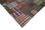 Chaput Patchwork Multi Renk Pamuk Üzerine Yün El Dokuma Kilim-330x403 - Görsel 4