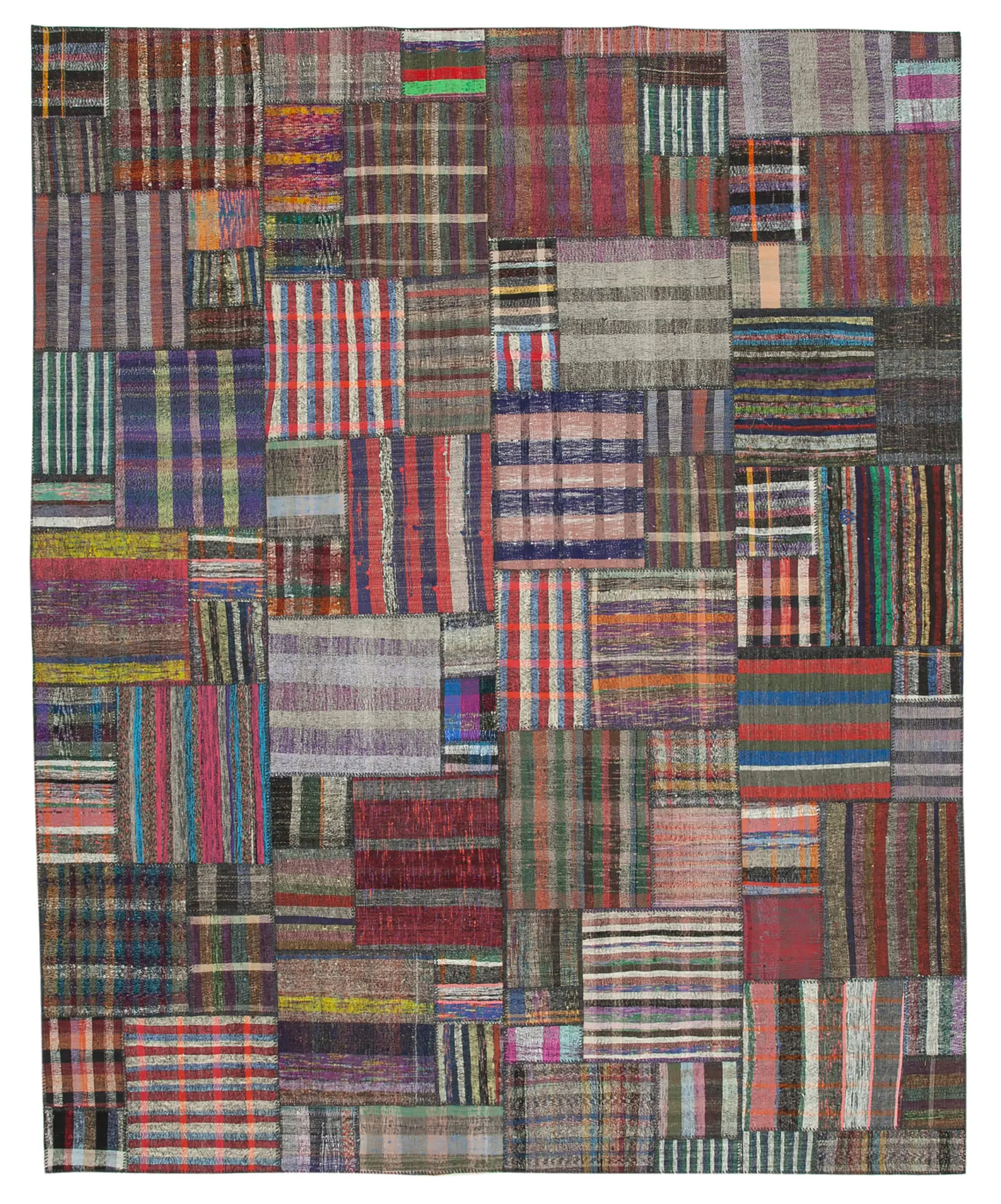 Rc_36961_1_Multicolor_Oriental_Kilim_Patchwork_Rugs Chaput Patchwork Multi Renk Pamuk Üzerine Yün El Dokuma Kilim-328x410 - Görsel 1