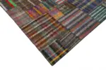 Chaput Patchwork Multi Renk Pamuk Üzerine Yün El Dokuma Kilim-328x410 - Görsel 4