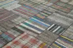 Chaput Patchwork Multi Renk Pamuk Üzerine Yün El Dokuma Kilim-330x411 - Görsel 5