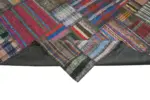 Chaput Patchwork Multi Renk Pamuk Üzerine Yün El Dokuma Kilim-328x405 - Görsel 6