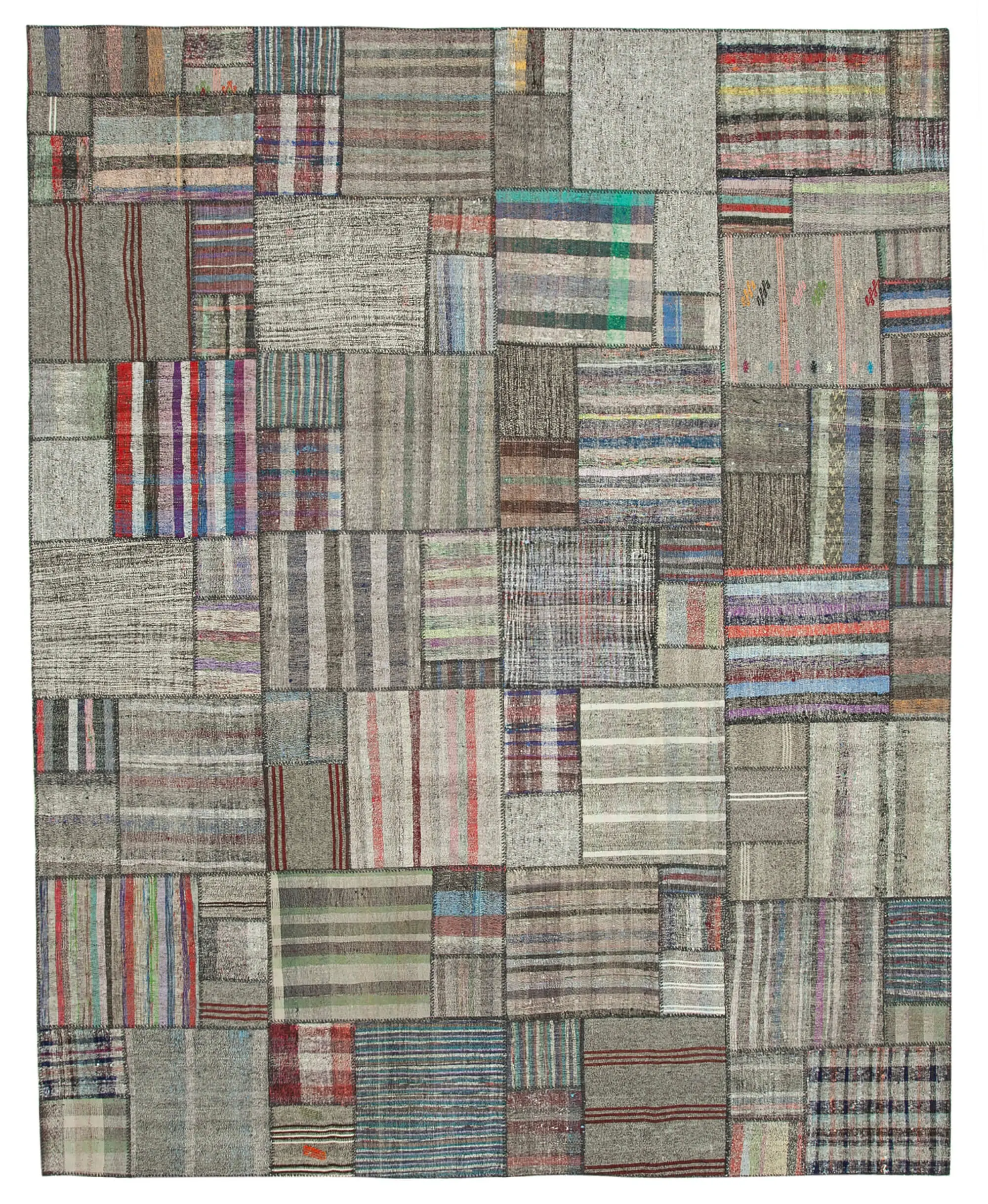 Rc_36964_1_Multicolor_Oriental_Kilim_Patchwork_Rugs Chaput Patchwork Multi Renk Pamuk Üzerine Yün El Dokuma Kilim-330x412 - Görsel 1