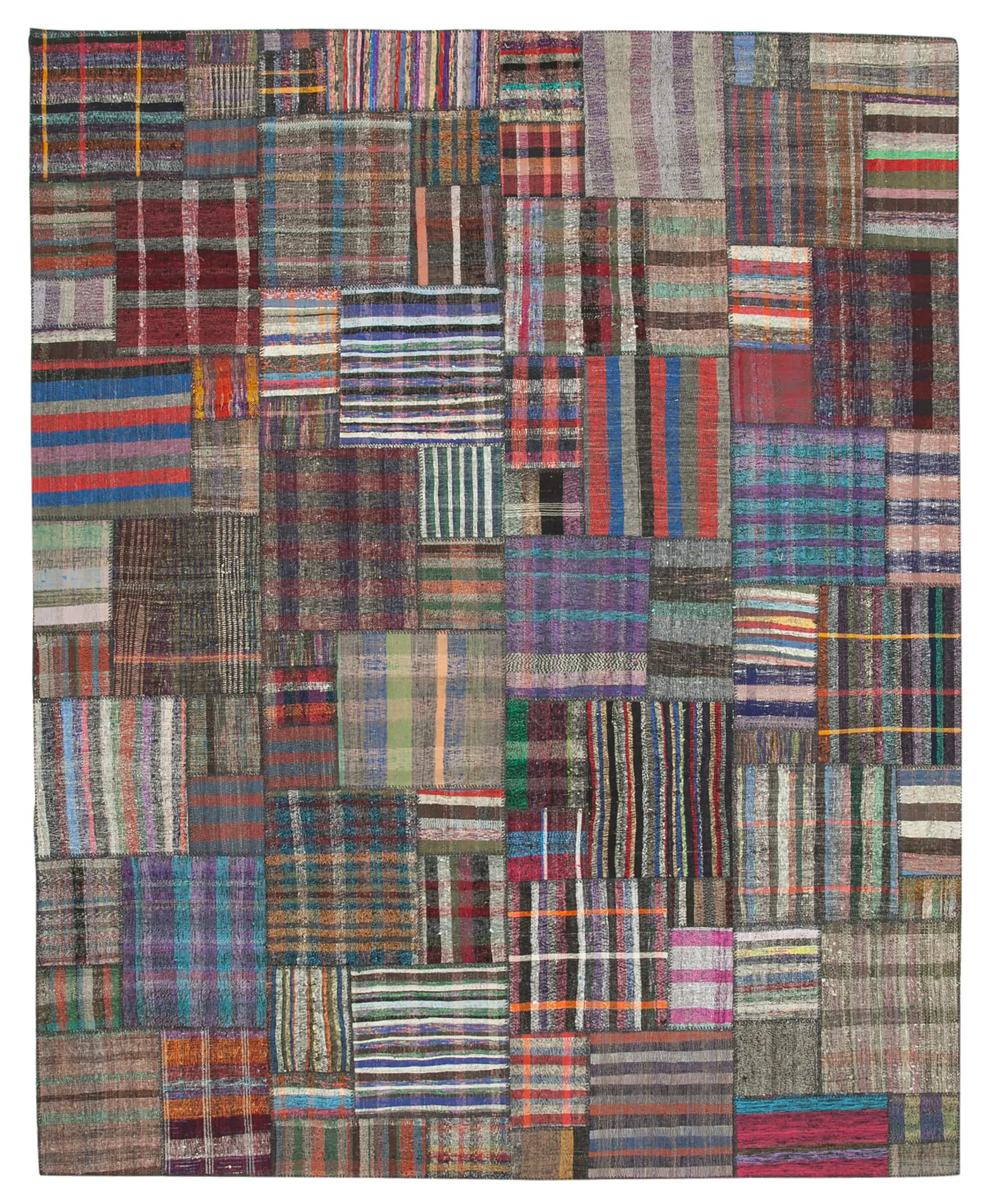 Rc_36965_1_Multicolor_Oriental_Kilim_Patchwork_Rugs Chaput Patchwork Multi Renk Pamuk Üzerine Yün El Dokuma Kilim-327x408 - Görsel 1