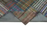 Chaput Patchwork Multi Renk Pamuk Üzerine Yün El Dokuma Kilim-327x408 - Görsel 6