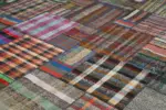 Chaput Patchwork Multi Renk Pamuk Üzerine Yün El Dokuma Kilim-330x412 - Görsel 5