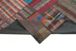Chaput Patchwork Multi Renk Pamuk Üzerine Yün El Dokuma Kilim-329x408 - Görsel 6