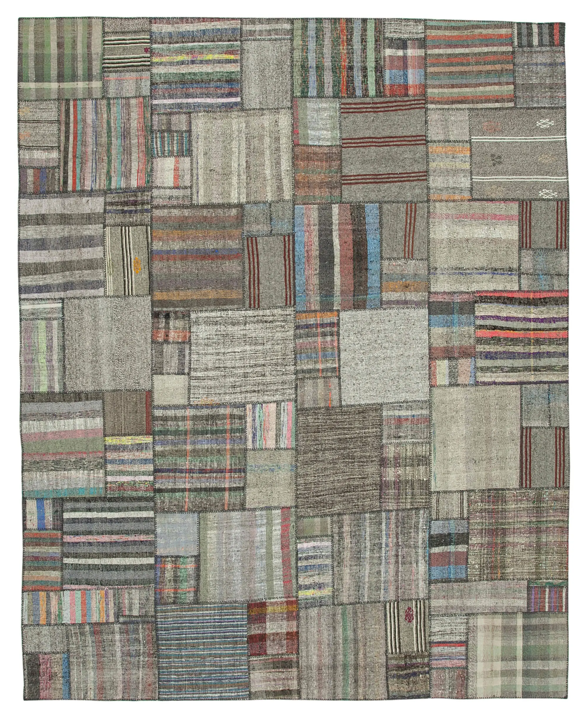 Rc_36968_1_Multicolor_Oriental_Kilim_Patchwork_Rugs Chaput Patchwork Multi Renk Pamuk Üzerine Yün El Dokuma Kilim-332x412 - Görsel 1