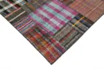 Chaput Patchwork Multi Renk Pamuk Üzerine Yün El Dokuma Kilim-330x409 - Görsel 4