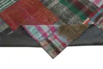 Chaput Patchwork Multi Renk Pamuk Üzerine Yün El Dokuma Kilim-330x409 - Görsel 6