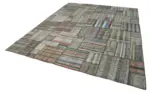 Chaput Patchwork Multi Renk Pamuk Üzerine Yün El Dokuma Kilim-327x407 - Görsel 3