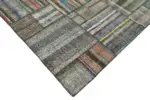 Chaput Patchwork Multi Renk Pamuk Üzerine Yün El Dokuma Kilim-327x407 - Görsel 4