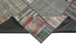 Chaput Patchwork Multi Renk Pamuk Üzerine Yün El Dokuma Kilim-327x407 - Görsel 6