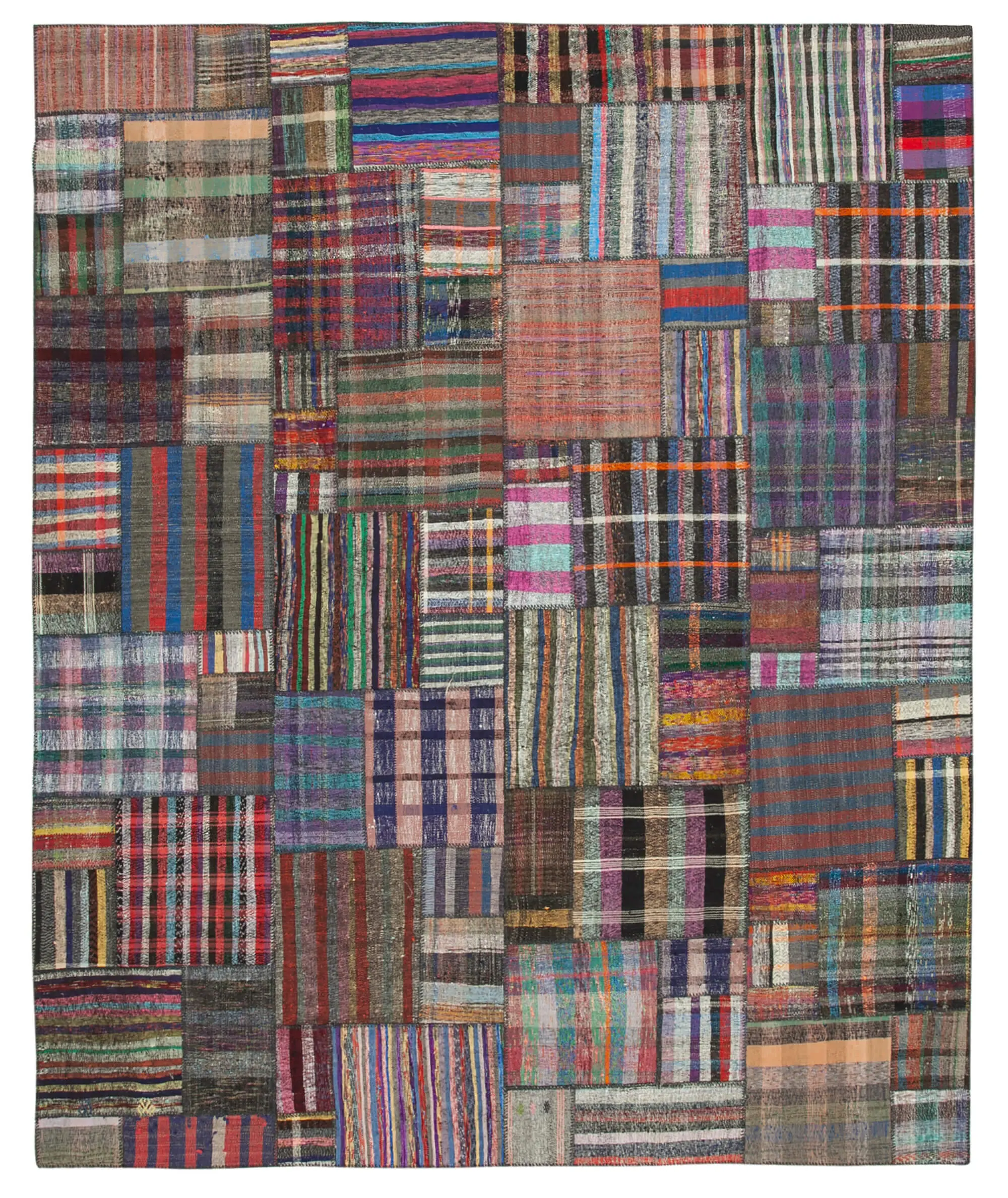Rc_36971_1_Multicolor_Oriental_Kilim_Patchwork_Rugs Chaput Patchwork Multi Renk Pamuk Üzerine Yün El Dokuma Kilim-328x404 - Görsel 1