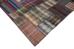 Chaput Patchwork Multi Renk Pamuk Üzerine Yün El Dokuma Kilim-328x404 - Görsel 4