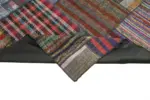 Chaput Patchwork Multi Renk Pamuk Üzerine Yün El Dokuma Kilim-328x404 - Görsel 6
